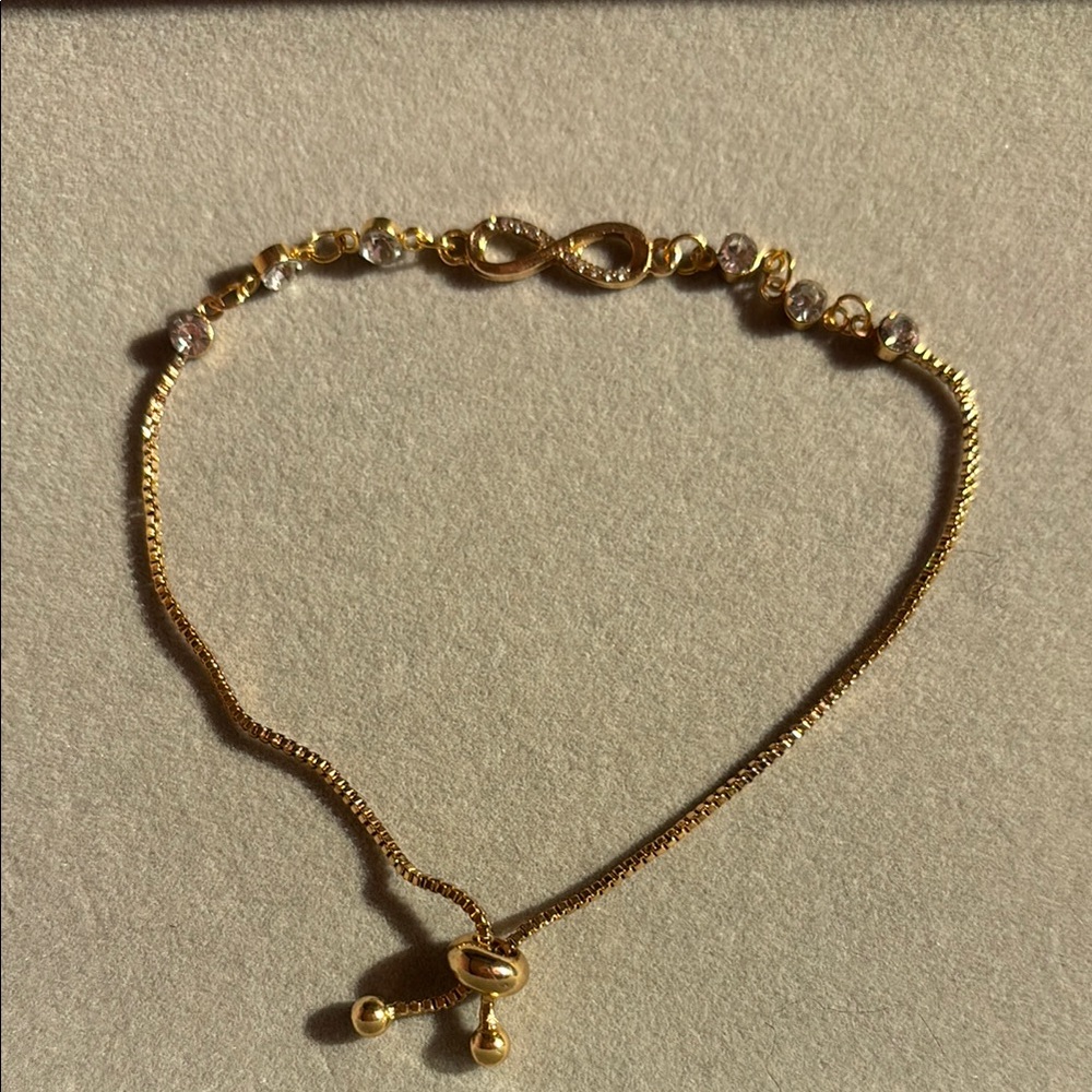 Elegant Gold Infinity Bracelet
